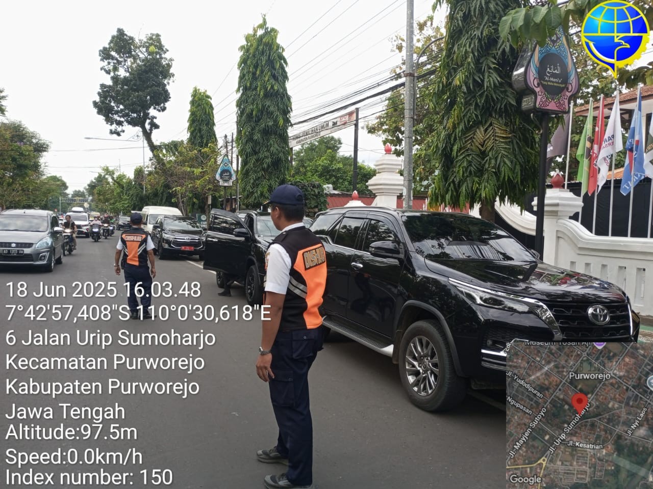 Pam Kunjungan Sekjen KPU