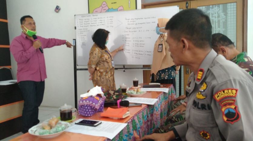 RAPAT PELAKSANAAN POSKO PEMANTAUAN COVID-19 KECAMATAN BENER