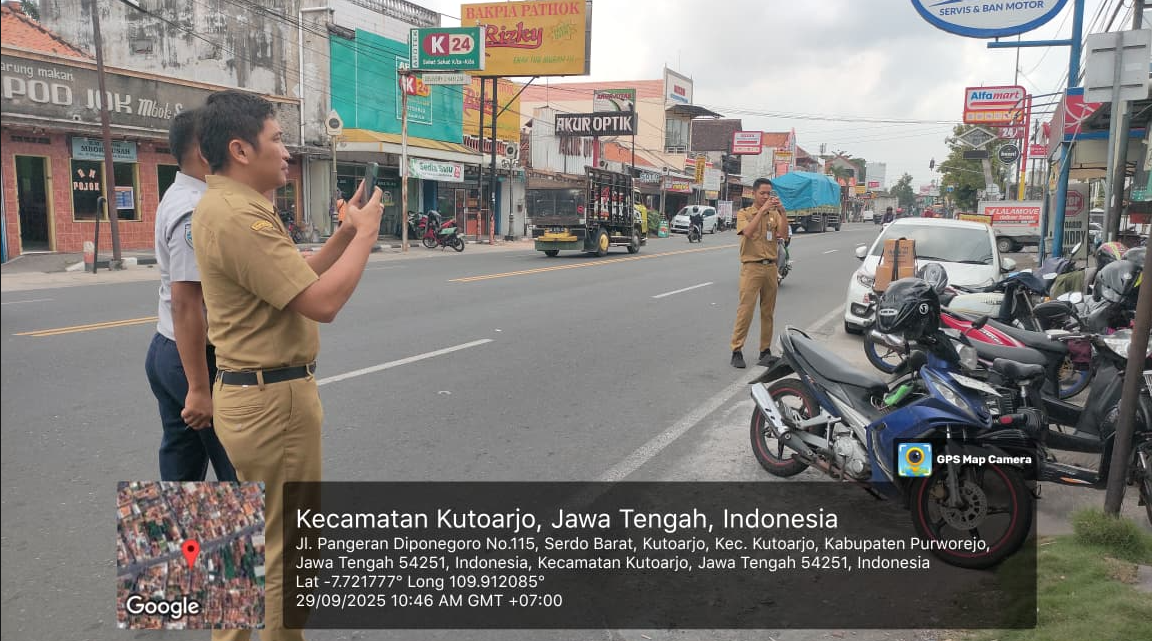 Survey Pemasangan Rambu Informasi Papan Parkir
