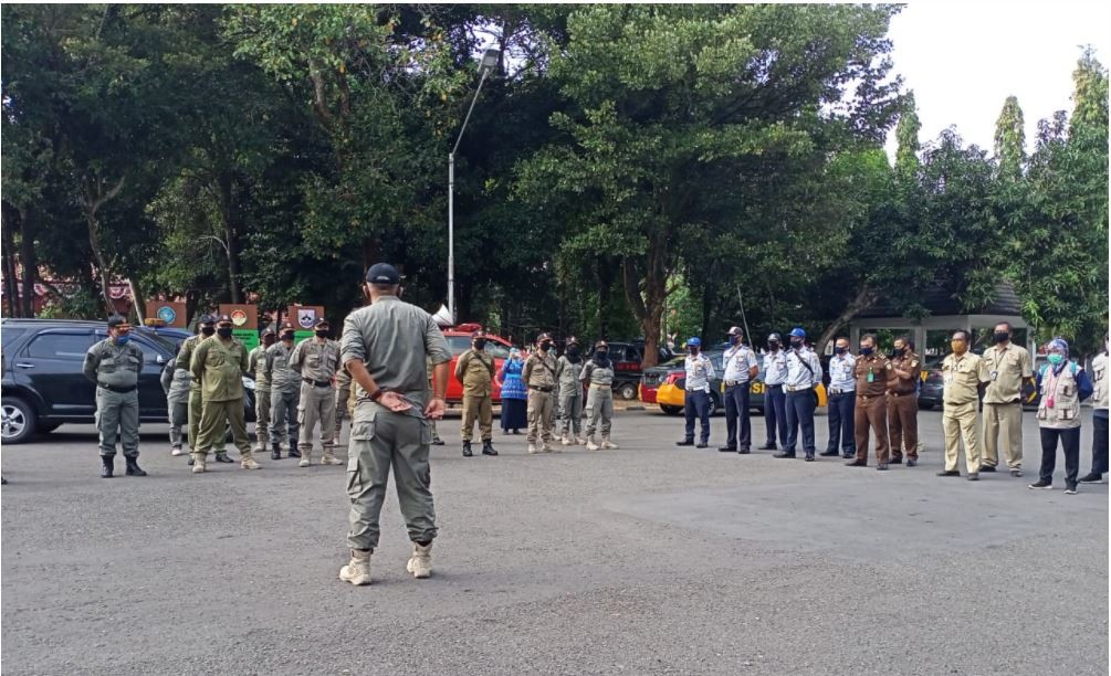 Apel Persiapan Operasi Gabungan Penegakan Hukum Protokol Kesehatan Covid-19