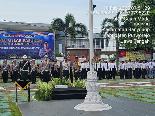 Apel Gelar Pasukan Operasi Keselamatan Lalu Lintas Candi 2025