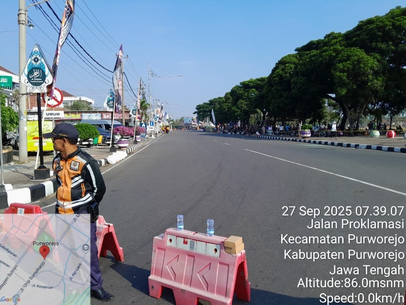 PAM Pengendalian dan Pengaturan Lalu Lintas Acara Kejurprov dan Open Tournament Balap Sepeda