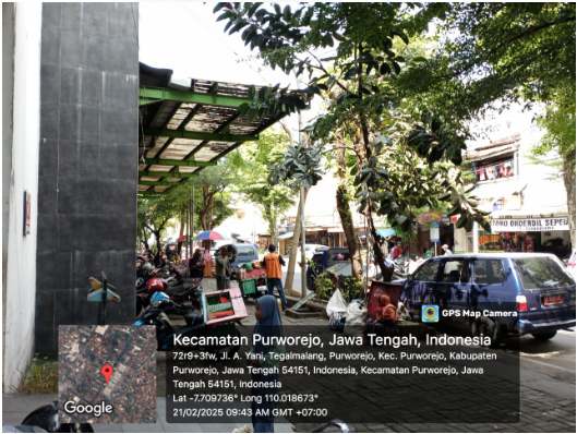 Monitoring dan sosialisasi Parkir di Pasar Baledono Purworejo