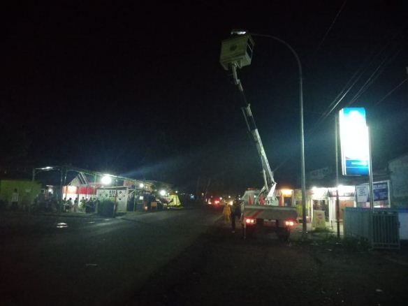 Penerangan Jalan Umum Padam, Dinas Perhubungan Lakukan perbaikan