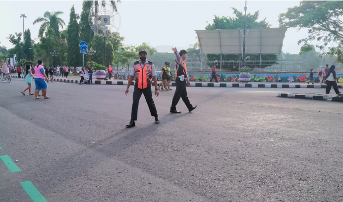 Pengamanan Acara Car Free Day Purworejo