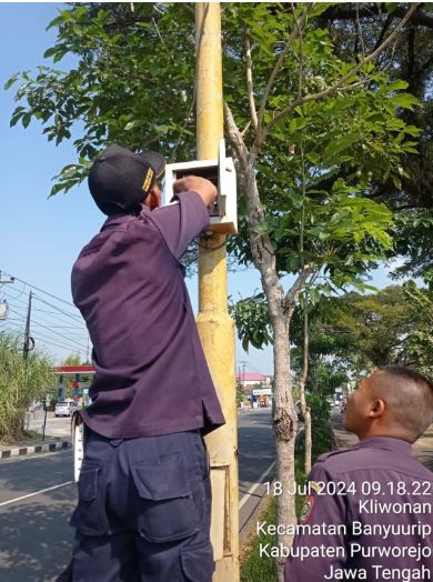 Perbaikan WL di Depan Pengadilan Negeri Purworejo