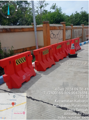 Drop Water Barier dan Traffic Cone Dalam Acara Pekan Raya Keburejo