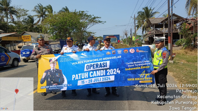 Giat Gabungan Bersama Satlantas Polres Purworejo