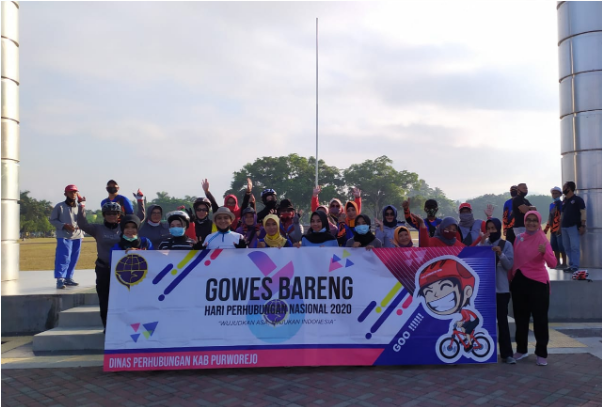 Gowes Bersama Dalam Rangka Memperingati HARHUBNAS Tahun 2020