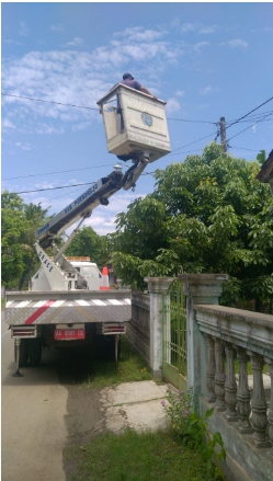 Perbaikan Lampu PJU di Desa Jono