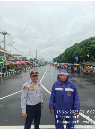 Dishub Purworejo Amankan Lalu Lintas pada Kejurkab Drum Band dan Marching Band