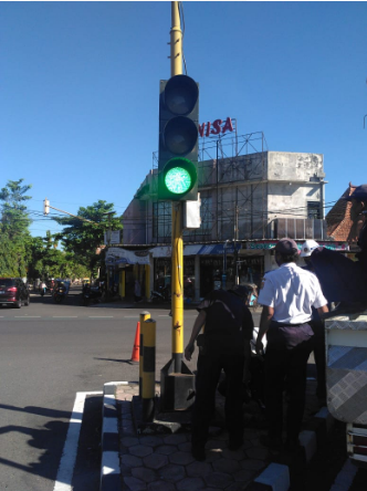 Perbaikan Traffic Light di Satlantas Purworejo