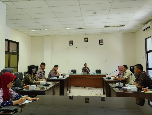 Menghadiri Rapat  Persiapan Pelaksanaan Monitoring Posko Hari Natal Tahun 2023