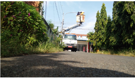 Perbaikan PJU di Jalan Suryo Kusuman