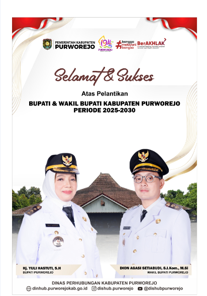 Selamat dan Sukses atas Pelantikan Bupati beserta Wakil Bupati Purworejo