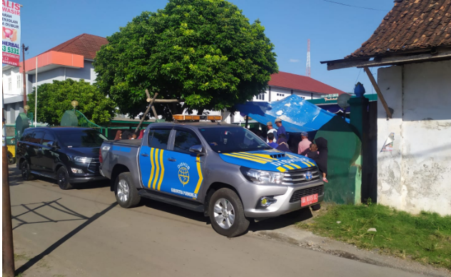 Pengawalan Bupati ke Masjid An Nur  Kecamatan Purwodadi