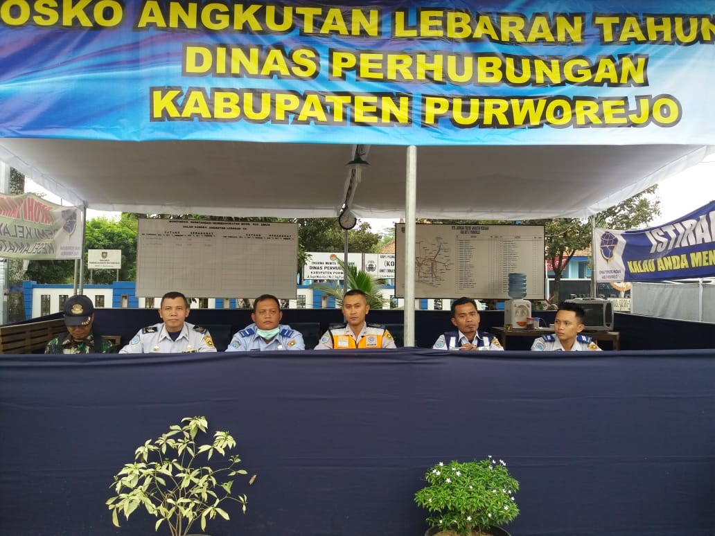 Posko Angkutan Lebaran 2019 Dinas Perhubungan Kabupaten Purworejo