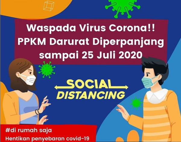 PPKM Darurat Diperpanjang hingga 25 Juli 2021