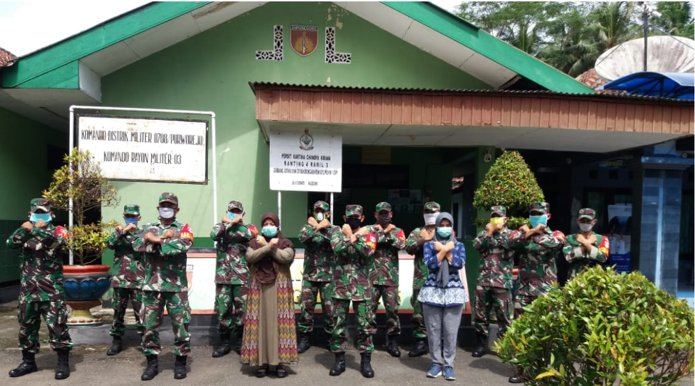 Pengawalan Kunjungan Safari Wakil Bupati Ke Polsek dan Koramil, Dukung Perangi Covid-19