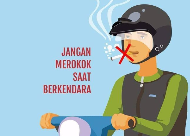 Bahaya Merokok Saat Berkendara