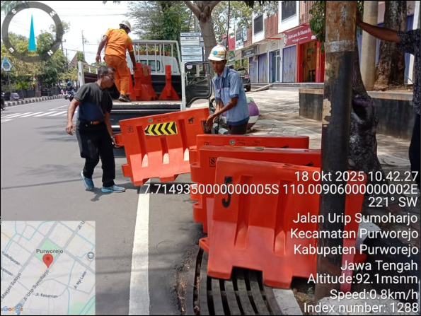 Drop Water Barier di Simpang 3 CPM