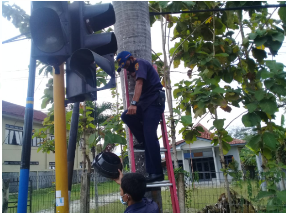 Dishub Kab Purworejo Lakukan Perbaikan Traffic Light Jalan Kyai Brengkel