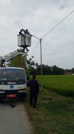 DISHUB Lakukan  Perbaikan PJU di Jalan Wasiat